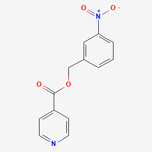 molecular formula C13H10N2O4 B5852374 3-nitrobenzyl isonicotinate 