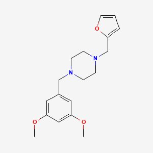 molecular formula C18H24N2O3 B5852405 1-(3,5-dimethoxybenzyl)-4-(2-furylmethyl)piperazine 