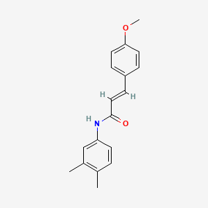 molecular formula C18H19NO2 B5852411 N-(3,4-dimethylphenyl)-3-(4-methoxyphenyl)acrylamide 