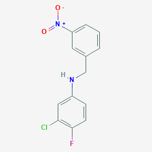 molecular formula C13H10ClFN2O2 B5852422 (3-chloro-4-fluorophenyl)(3-nitrobenzyl)amine 