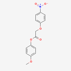 molecular formula C15H13NO6 B5852429 4-methoxyphenyl (4-nitrophenoxy)acetate 