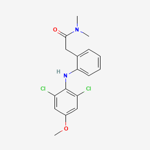 molecular formula C17H18Cl2N2O2 B585244 2-(2-((2,6-Dichloro-4-methoxyphenyl)amino)phenyl)-N,N-dimethylacetamide CAS No. 698357-36-7