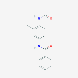 molecular formula C16H16N2O2 B5852467 N-[4-(acetylamino)-3-methylphenyl]benzamide 