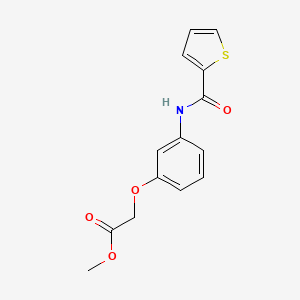 molecular formula C14H13NO4S B5852472 methyl {3-[(2-thienylcarbonyl)amino]phenoxy}acetate 