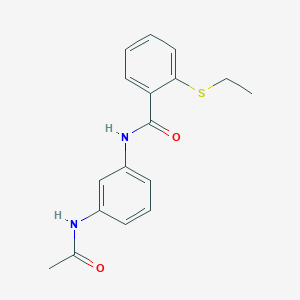 molecular formula C17H18N2O2S B5852496 N-[3-(acetylamino)phenyl]-2-(ethylthio)benzamide 