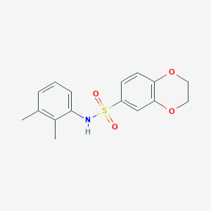 molecular formula C16H17NO4S B5852530 N-(2,3-dimethylphenyl)-2,3-dihydro-1,4-benzodioxine-6-sulfonamide 