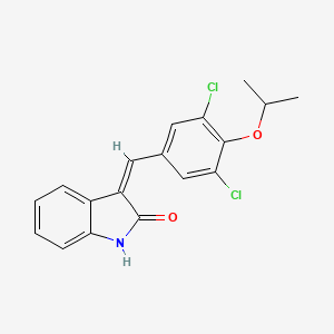molecular formula C18H15Cl2NO2 B5852550 3-(3,5-dichloro-4-isopropoxybenzylidene)-1,3-dihydro-2H-indol-2-one 