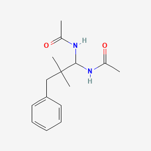 molecular formula C15H22N2O2 B5852568 N-[1-(acetylamino)-2,2-dimethyl-3-phenylpropyl]acetamide 