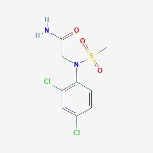 molecular formula C9H10Cl2N2O3S B5852585 N~2~-(2,4-dichlorophenyl)-N~2~-(methylsulfonyl)glycinamide 