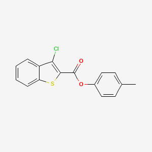 molecular formula C16H11ClO2S B5852619 4-methylphenyl 3-chloro-1-benzothiophene-2-carboxylate 