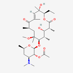 molecular formula C32H55NO10 B585265 (10E)-3-O-De(|A-L-cladinose)-10-dehydro-11-dehydroxy-6-O-methyl-erythromycin 2'-Acetate CAS No. 198782-60-4