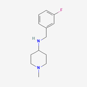 molecular formula C13H19FN2 B5852681 N-(3-fluorobenzyl)-1-methyl-4-piperidinamine 