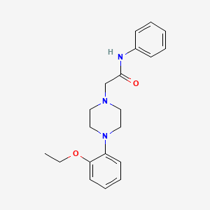 molecular formula C20H25N3O2 B5852696 2-[4-(2-ethoxyphenyl)-1-piperazinyl]-N-phenylacetamide 