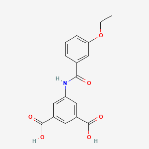 molecular formula C17H15NO6 B5852727 5-[(3-ethoxybenzoyl)amino]isophthalic acid 