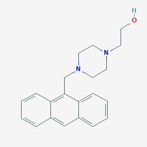 molecular formula C21H24N2O B5852765 2-[4-(9-anthrylmethyl)-1-piperazinyl]ethanol 