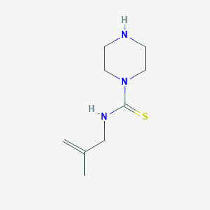molecular formula C9H17N3S B5852774 N-(2-methyl-2-propen-1-yl)-1-piperazinecarbothioamide 