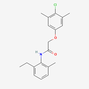 molecular formula C19H22ClNO2 B5852782 2-(4-chloro-3,5-dimethylphenoxy)-N-(2-ethyl-6-methylphenyl)acetamide 