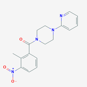 molecular formula C17H18N4O3 B5852797 1-(2-methyl-3-nitrobenzoyl)-4-(2-pyridinyl)piperazine 