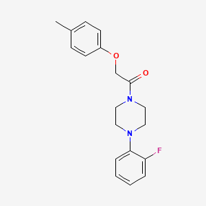 molecular formula C19H21FN2O2 B5852806 1-(2-fluorophenyl)-4-[(4-methylphenoxy)acetyl]piperazine 