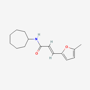 molecular formula C15H21NO2 B5852819 N-cycloheptyl-3-(5-methyl-2-furyl)acrylamide 