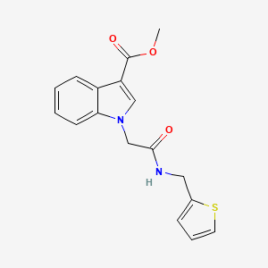 molecular formula C17H16N2O3S B5852828 methyl 1-{2-oxo-2-[(2-thienylmethyl)amino]ethyl}-1H-indole-3-carboxylate 
