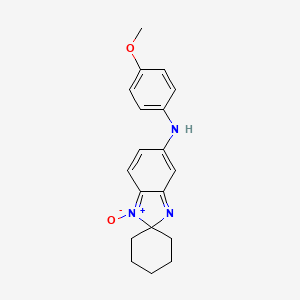 molecular formula C19H21N3O2 B5852838 N-(4-methoxyphenyl)spiro[benzimidazole-2,1'-cyclohexan]-5-amine 1-oxide 