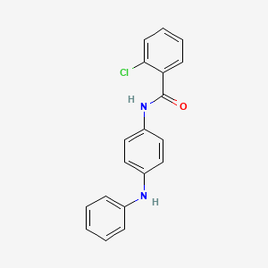 molecular formula C19H15ClN2O B5852854 N-(4-anilinophenyl)-2-chlorobenzamide 