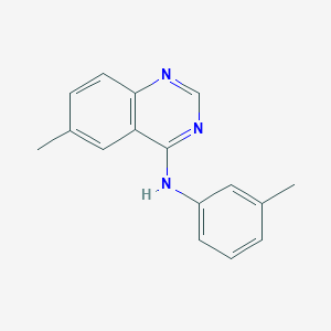 molecular formula C16H15N3 B5852862 6-methyl-N-(3-methylphenyl)-4-quinazolinamine 