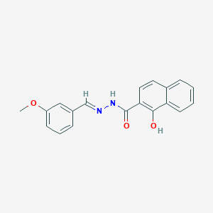 molecular formula C19H16N2O3 B5852869 1-hydroxy-N'-(3-methoxybenzylidene)-2-naphthohydrazide 