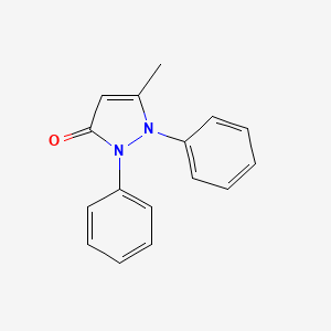molecular formula C16H14N2O B5852884 5-methyl-1,2-diphenyl-1,2-dihydro-3H-pyrazol-3-one CAS No. 52128-85-5