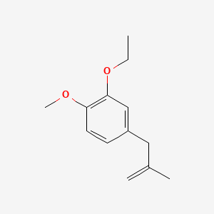 molecular formula C13H18O2 B585289 2-Ethoxy-1-methoxy-4-(2-methyl-2-propen-1-yl)benzene CAS No. 155583-50-9