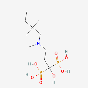 molecular formula C10H25NO7P2 B585290 [3-[2,2-Dimethylbutyl(methyl)amino]-1-hydroxy-1-phosphonopropyl]phosphonic acid CAS No. 1346601-15-7