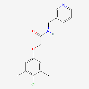 molecular formula C16H17ClN2O2 B5852921 2-(4-chloro-3,5-dimethylphenoxy)-N-(3-pyridinylmethyl)acetamide 