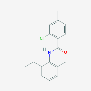 molecular formula C17H18ClNO B5852922 2-chloro-N-(2-ethyl-6-methylphenyl)-4-methylbenzamide 