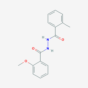 molecular formula C16H16N2O3 B5852923 2-methoxy-N'-(2-methylbenzoyl)benzohydrazide 