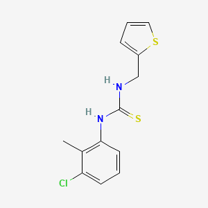 molecular formula C13H13ClN2S2 B5852952 N-(3-chloro-2-methylphenyl)-N'-(2-thienylmethyl)thiourea 