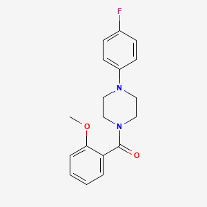 molecular formula C18H19FN2O2 B5852980 1-(4-fluorophenyl)-4-(2-methoxybenzoyl)piperazine 
