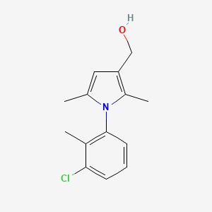 [1-(3-chloro-2-methylphenyl)-2,5-dimethyl-1H-pyrrol-3-yl]methanol