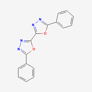 molecular formula C16H10N4O2 B5853033 5,5'-diphenyl-2,2'-bi-1,3,4-oxadiazole CAS No. 7688-27-9