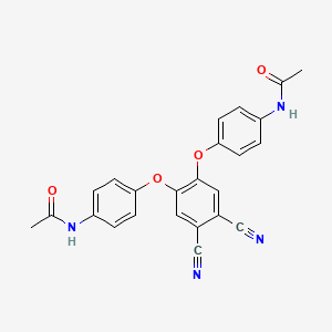 molecular formula C24H18N4O4 B5853062 N,N'-[(4,5-dicyano-1,2-phenylene)bis(oxy-4,1-phenylene)]diacetamide 
