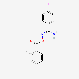 molecular formula C16H15IN2O2 B5853069 N'-[(2,4-dimethylbenzoyl)oxy]-4-iodobenzenecarboximidamide 