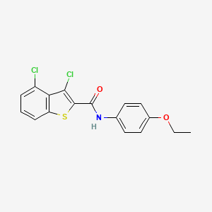 molecular formula C17H13Cl2NO2S B5853084 3,4-dichloro-N-(4-ethoxyphenyl)-1-benzothiophene-2-carboxamide 