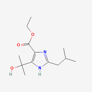 Ethyl 4-(2-hydroxypropan-2-yl)-2-isobutyl-1H-imidazole-5-carboxylate