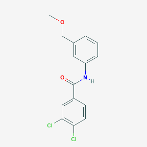 molecular formula C15H13Cl2NO2 B5853134 3,4-dichloro-N-[3-(methoxymethyl)phenyl]benzamide 