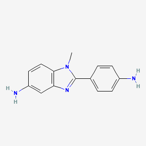 molecular formula C14H14N4 B5853139 2-(4-aminophenyl)-1-methyl-1H-benzimidazol-5-amine 