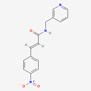 molecular formula C15H13N3O3 B5853153 3-(4-nitrophenyl)-N-(3-pyridinylmethyl)acrylamide 