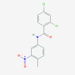 molecular formula C14H10Cl2N2O3 B5853164 2,4-dichloro-N-(4-methyl-3-nitrophenyl)benzamide 