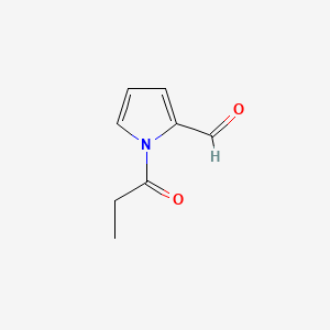 molecular formula C8H9NO2 B585318 1-Propionyl-1H-pyrrole-2-carbaldehyde CAS No. 153357-27-8