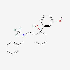 molecular formula C22H29NO2 B585319 rac N-Bencilo-N-desmetil Tramadol-d3 CAS No. 1346601-74-8