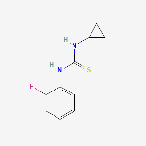 molecular formula C10H11FN2S B5853210 N-cyclopropyl-N'-(2-fluorophenyl)thiourea 